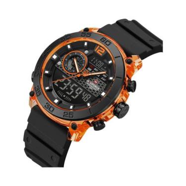 Imagem de Relógio Esportivo Masculino NAVIFORCE Leve Com Duplo Display Luz Notur