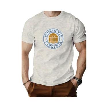Imagem de Camiseta Masculina De Algodão Com Estampa Da Universidade Da Virgínia,