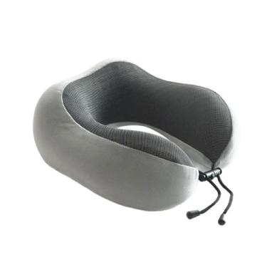Imagem de Travesseiro De Viagem, Travesseiro De Viagem De Espuma De Memória, Travesseiro Pesco(Color:gray)