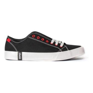 Imagem de Tênis Coca Cola Burley Canvas Masculino, Preto, 38