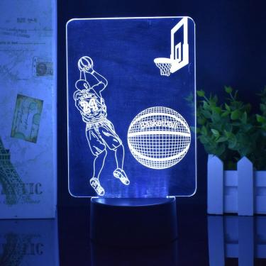 Imagem de Night Light 3D Basketball Kobe Memorial com controle remoto