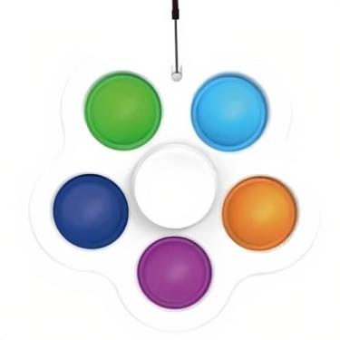 Imagem de Fidget Toys Hand Spinner Antistress Pop It Bolha Colorido, Branco