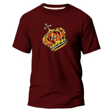Imagem de  Camiseta Basica Algodão Premium Estampa Digital Coroa Rei  - Pavesi, 