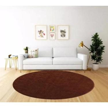 Imagem de Tapete redondo 2,00x2,00 pelo toque macio sala quarto pousada 100% ant