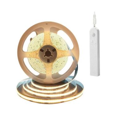 Imagem de Fita De LED COB Flexível 5V 320 LEDs/m Com Sensor De Movimento PIR, Au
