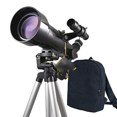 Imagem de pcagfaajmh Telescópio astronômico durável Hd para viajantes introdutório estudante portátil de alta capacidade espelho astronômico estrela lua transparente e durável