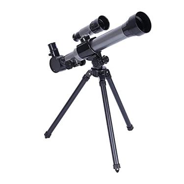 Imagem de pcagfaajmh Telescópios para crianças iniciantes 60 mm HD telescópio refrator para astronomia iniciante telescópio com localizador de tripé telescópio para planetas lunares