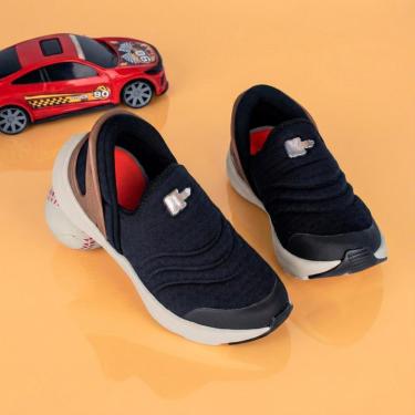 Imagem de Tênis Infantil Menino Kidy K360 Energy Preto Confortável Calce Fácil Escolar-Masculino