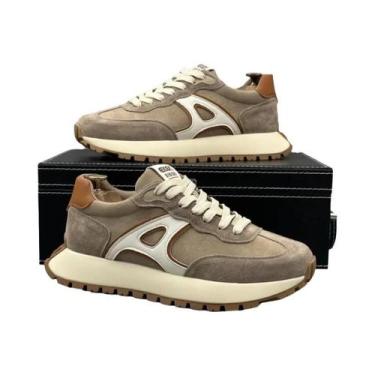 Imagem de Tênis Esportivos Masculinos Confortáveis Com Solado Grosso, Lace Up, P