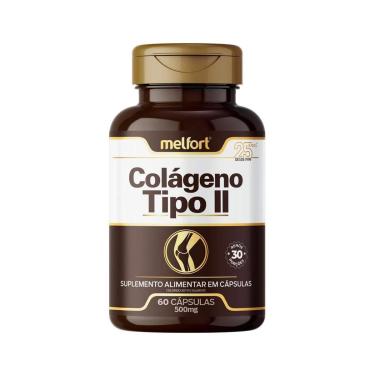 Imagem de Colágeno Tipo 2 Não Desnaturado 60 Cápsulas 500mg Melfort-Unissex