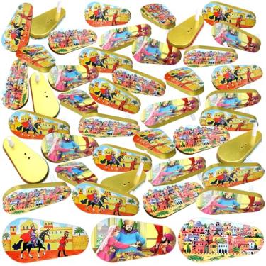 Imagem de 48 Pcs Metal Purim Gragger Noise Makers for Sporting Event Colorful Party Noise Makers Bulk Novelty Assorted Purim Gragger Party Favor for Holiday, Football Games, Pep Rally Supplies (Classic)