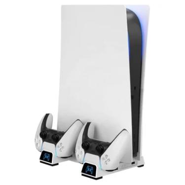Imagem de Base Suporte Vertical para Ps5, Multifuncional, com Cooler, Carregador