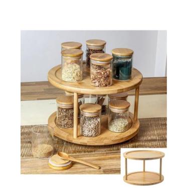 Imagem de Porta Condimento Suporte Giratório Base Mesa Multiiuso 360 - TOP ÚTIL