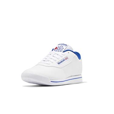 Imagem de Reebok Tênis feminino Princess, Branco/Branco/Real Colegial, 8.5