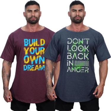 Imagem de Kit 2 Camisetas Morcegão Masculina MXD Conceito Fitness Academia Musculação-Masculino