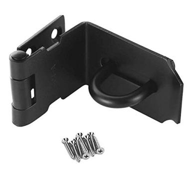 Imagem de Parafuso deslizante, ferrolho de porta, parafuso de portão, cadeado de ângulo reto de aço inoxidável, fecho de segurança para porta de segurança para porta de empurrar/deslizar/porta de celeiro, 2 mm