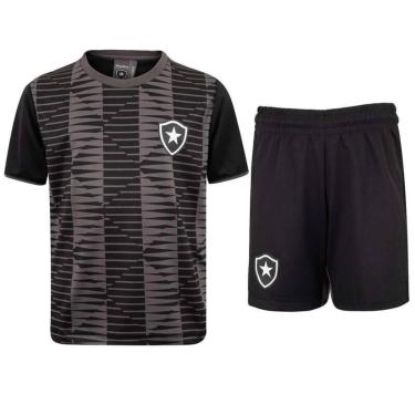 Imagem de Kit Braziline Botafogo Mini Craque - Infantil - Preto-Masculino