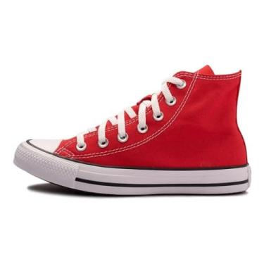 Imagem de Tênis All Star Converse Cano Médio Unissex Vermelho Ct0004-0004 Tamanho: 33 Cor: Vermelho