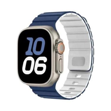 Imagem de Pulseira De Silicone Magnética De 49mm 46mm 45mm 44mm 41mm 42mm Para A