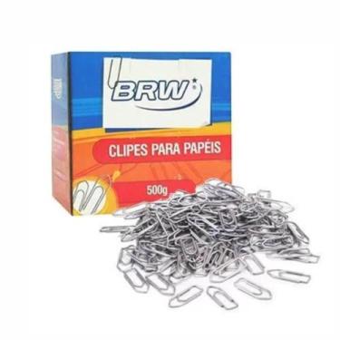 Imagem de Clips de Papel Galvanizado nº 2.0 BRW caixa com 500gr