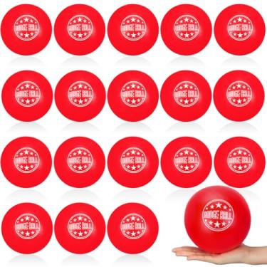 Imagem de Jerify Conjunto de 18 bolas de espuma Dodgeball de 15 cm de pele macia, espuma de baixa densidade para equipamentos esportivos para crianças e adultos (vermelho)