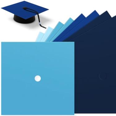 Imagem de Gersoniel 12 peças de papel de construção para decoração de boné de graduação 25,4 cm x 25,4 cm cartolina 230gsm construção para boné de formatura projeto faça você mesmo scrapbook decoração de festa