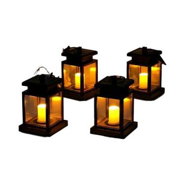 Imagem de Lanterna Solar LED À Prova d'Água Para Exterior, Luz Suspensa IP44, Ac