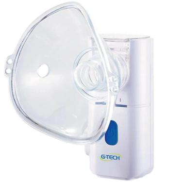 Imagem de Inalador Nebulizador Bucal Portatil a Pilha Silencioso Leve Inalação -