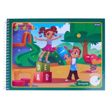 Imagem de Caderno Capa Dura Espiral Meia Pauta 40 Folhas Jandaia