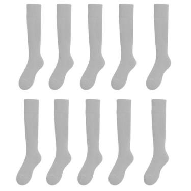 Imagem de Kit 10 Meião De Futebol Profissional Esportivo Meias Alta Qualidade Ca