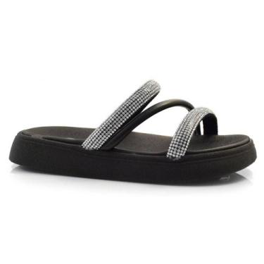 Imagem de Sandália Flat Feminina Molekinha do 27 ao 35, 28, Preto