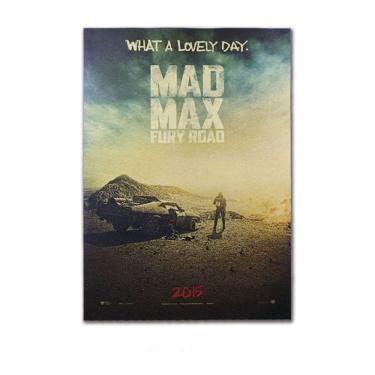 Imagem de Pôster pintando papel Kraft vintage Mad Max Fury Road