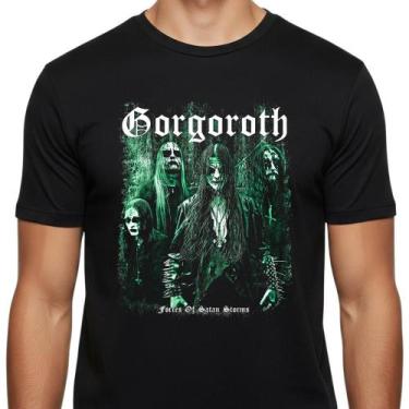 Imagem de Camiseta Gorgoroth Banda Rock Black Metal Camisa Malha 100% Algodão 30