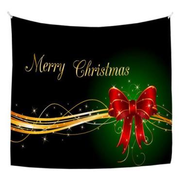 Imagem de Tapeçaria, parede de feliz Natal, 150x130cm, microtecido, fibra - yiwe