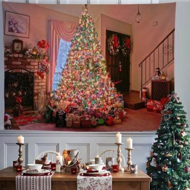 Imagem de Microtecido de parede de árvore de Natal para tapeçaria 200x150cm - yi