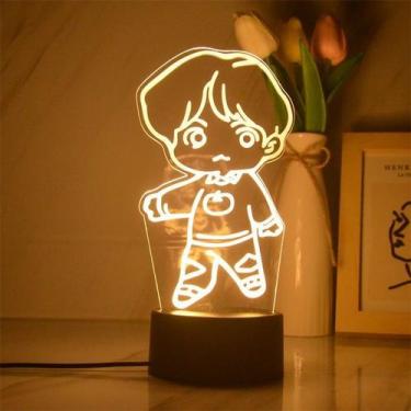 Imagem de Luz noturna LED 3D RM com mudança de cor para crianças com acrílico - 