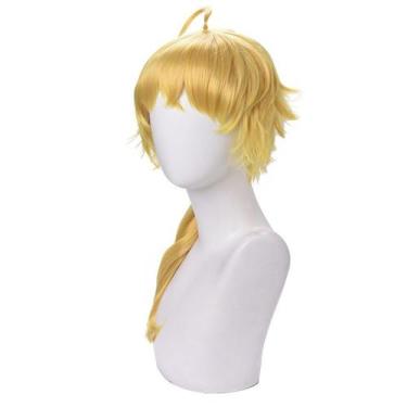 Imagem de Peruca de cosplay Genshins Impacts Thomas Synthetic Hair 60cm - yiweis