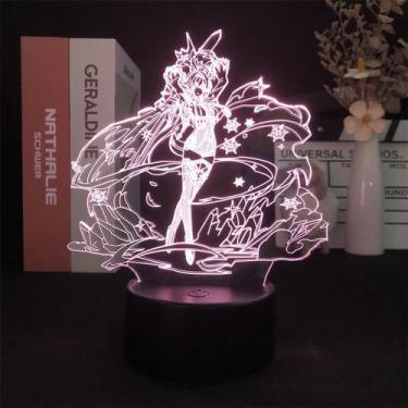 Imagem de Luz noturna LED 3D Plants vs Zombies Eulass Color Changing - yiweisai