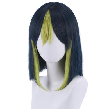 Imagem de Peruca de cosplay Genshins Impacts Tighnaris Synthetic Hair 35cm - yiw