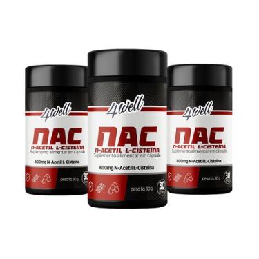 Imagem de NAC 4well 600mg - 60 cápsulas - Combo 3 Potes