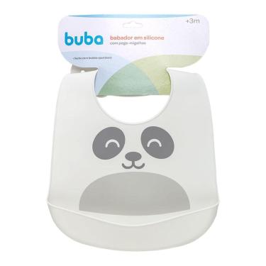 Imagem de Babador Silicone Buba Impermeável Pega Migalhas Gumy Off White