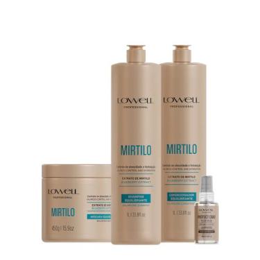 Imagem de Kit Lowell Extrato de Mirtilo Salon Care Nutritivo (4 produtos)