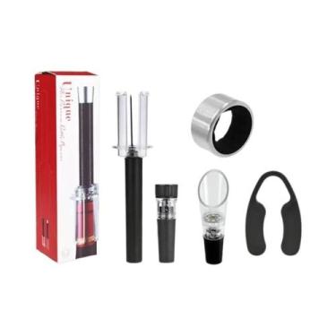 Imagem de Abridor De Garrafa De Vinho Com Pressão De Ar, Tampa a Vácuo, Abridor 