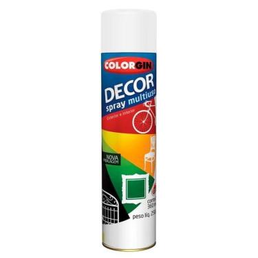 Imagem de Spray Colorgin Decor Multiuso Branco Fosco 360ml - Resina Acrílica - Uso Interno E Externo