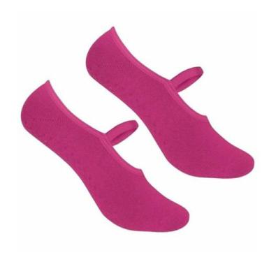 Imagem de Meia Feminina Selene Sapatilha Pilates Rosa - 785000, Rosa, 34/39
