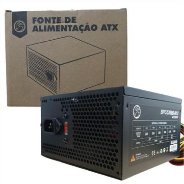 Imagem de Fonte 500W Brazil PC BPC/5350B-M12 - ATX - 12X12CM - Preto - Bivolt