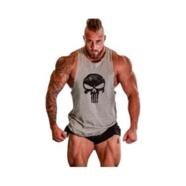 Imagem de Camiseta Regata Masculina Para Musculação, Fitness E Corrida Com Estam