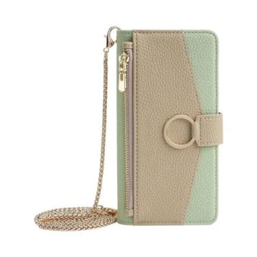 Imagem de Capa Carteira De Couro Transversal Com Alça Para Motorola G34 G04 G24 