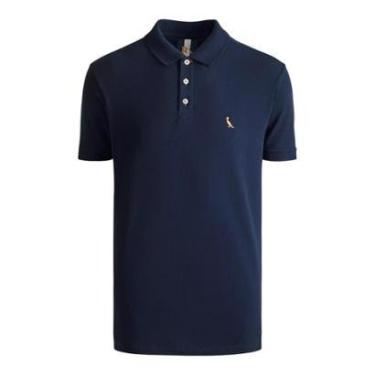Imagem de Camisa Polo Reserva Piquet Basica Masculino Azul Marinho-Masculino