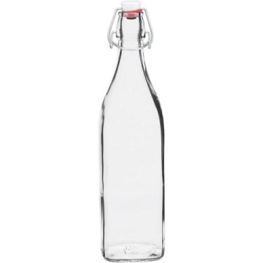 Imagem de Bormioli Rocco Swing Garrafa 32X8X8Cm 1L Vidro Transp Com Tampa